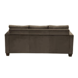 Unique Style Coffee Color 1pc Reversible Sofa Chaise Microfiber Fabric Upholstered Track Arms Tufted B01154011