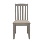 ZUN Set of 2 Dining Chairs with Upholstered Seat in Coastal Grey B016P223162