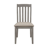 ZUN Set of 2 Dining Chairs with Upholstered Seat in Coastal Grey B016P223162