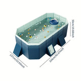 2.1m PVC folding pool bathes and cools in summer, suitable for outdoor patio beach W2710P305063