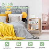 2 bamboo bedside tables, side table and coffee table 81234102