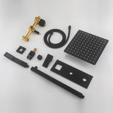 Wall Mounted Bathroom Rain Hot and Cold Complete SOAE712-10MB