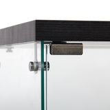 Glass Display Cabinet 4 Shelves with Door, Floor Standing Curio Bookshelf for Living Room Bedroom W1806P197872