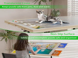 Wooden 1500 Piece Puzzle with Drawer, 35"*27.17" Adjustable Puzzle, 360&deg Tilting Puzzle W2641P306741