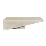 ZUN Modern White Washed Solid Wood Coffee Table B024P156854