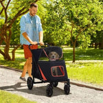 ZUN Dog Stroller /small animal cage/Pet cages （Prohibited by WalMart） 79122717