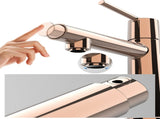 Rose Gold Single Handle Bathroom Faucet for 1 or 3 Holes ,Fountain and Flow Mode Two-in-one 54826662