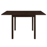 Cappuccino Dining Table with Drop Extension Leaf B062P153873