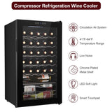 ZUN JC-85 115V 85W 3.0cu.ft/85l Electronic Wine Cabinet Cold Rolled Sheet Transparent Glass Door / 68774544