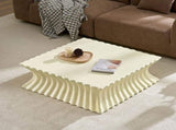35.43 inch Square Coffee Table Vintage Sturdy Fiberglass Table For Living Room Apartment Office No W876P408731