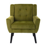 Modern Soft Velvet Material Ergonomics Accent Chair Living Room Chair Bedroom Chair Home Chair With W676P313947