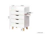 4 -Layer Salon Storage Cabinet,Beauty Barber Salon Styling Organizer Equipment,Hair Stylist W331P248070
