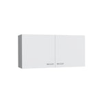 ZUN Napoles Wall Cabinet, Two Shelves, Double Door -White B070P210743