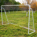 ZUN 8' x 5' Soccer Goal Training Set with Net Buckles Ground Nail Football Sports 12147701