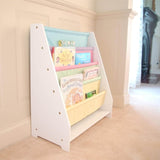 Kids Funnel Charlie White Kids Wooden Canvas Sling Magazine Bookcase B05367929