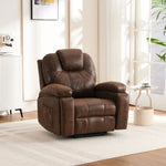 ZUN Power Lift Recliner Chair with Massage Elderly, Overstuffed Wide Recliners, Heavy Duty and Safety W1622P196006