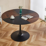 ZUN 47.2INCH TULIP ROUND DINING TABLE,OFFICE TABLE,COFFEE TABLE,120X120X74CM W234P208581