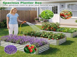 Galvanized Steel Raised Garden Bed 631 Ft Outdoor Planter Box for Vegetables Flowers Herbs 94947348