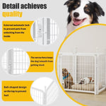 ZUN Dog Playpen 8 Panels 24" Height Heavy Duty Dog Fence Puppy Pen for Large Medium Small Dogs Indoor W368P233994