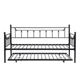 Daybed with trundle BLACK W311128174