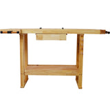 55-Inch Wood Workbench - Wooden Workbench for Garage Workshop and Home W46594605