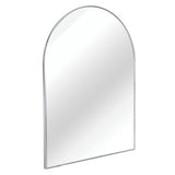 30x40 Inch Silver Metal Framed Arched Bathrrom Mirror for Wall. W2203P310337