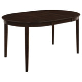 Cappuccino Oval Dining Table with Leaf Extension B062P153869