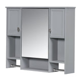 ZUN 35'' x 28'' Modern Wall Mounted Bathroom Storage Cabinet, Bathroom Wall Cabinet with Mirror, WF317173AAE