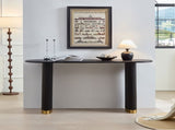 Length 59.1 Inch Entryway Table for Living Room,Narrow Console Table with Unique Stainless Steel W2582P406099