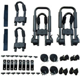 Kayak Roof Rack 2 Pairs J-Bar Carrier Holder for Canoe, SUV, Cars, Truck, Surf Ski, Car Top Mount W3286P308263