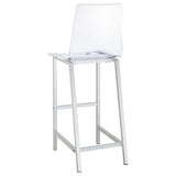 Clear and Chrome Bar Stools B062P145576