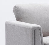 Grey Accent Chair with Cushion B062P209168