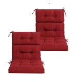 2 Pcs Set High Back Patio Chair Cushions, Tufted Rocking Chair Cushions, Adirondack Cushions for W419P287335