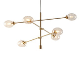 Cyrus 6-Globe Light Architectural Metal Chandelier B03596548