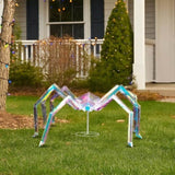 3FT Halloween Decorations Light Up Spider, Outdoor Halloween Decor Lighted Iridescent Spider, 62904187
