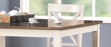 Lakewood Two tone walnut & almond Pub Table 4 stools B211P352537