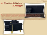 FX-P11-BK 87.4 Inches Modern Sofa Couch for Living Room, 3 Seater Upholstered Sofa with W576P360580