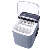 ZUN Ice Maker Countertop, Portable Ice Machine, Self-Cleaning Ice Makers with Basket and Scoop, 9 Cubes W465P204131