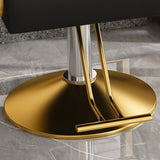 Hydraulic Salon Chair - 360&deg Swivel Barber Stylist Chair with Pump, Non-Tilting Hairdressing Chair W2700P318173