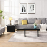 47.24*23.62 inch and 35.43*31.49 inch Rectangle Wood Detachable Coffee Table, Single L Shape W2317P233110
