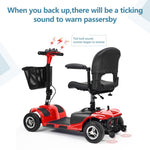 ZUN 4 Wheel Mobility Scooter for Seniors, Electric Power Wheelchair with Lights and Long Range Battery 38765024