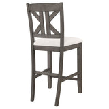 Barn Grey and Light Khaki Counter Height Stool B062P153498