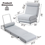 Single Sofa Chair Foldable Single Sofa Bed with Pillow,Portable Foldable Sofa Bed,Leisure Sofa W2113P181631
