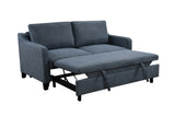 ZUN 69"3 in 1 Convertible Queen Sleeper Sofa Bed, Modern Fabric Loveseat Futon Sofa Couch w/Pullout Bed, W1417132013