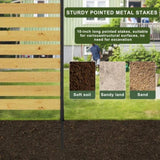 Goodyo 72.8"H x 38.5"W Cedar Wood Privacy Screen, Outdoor Privacy Walls, Privacy Wood Fence D163102091