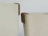 Round Concrete Planter Set of 2, Large Outdoor Indoor Handmade Rustic Decorative Planter Pots with W347P465313