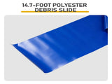 6.1 m 5-Section Extendable Roof Snow Rake with Wheels Aluminum Pole & Aluminum Frame, PE Blue 13913942