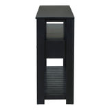 U_STYLE Modern Console Table Sofa Table for Living Room with 4 Drawers and 2 Shelves GL-N711P234484B
