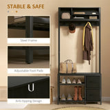 ZUN Hall Tree/Shoe Cabinet/Shoe Storage Cabinet （Prohibited by WalMart） 11725498