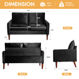 54" Velvet Sofa for Small Spaces, Modern Army Green Fabric Couch with Plush Comfort, Compact Living 73208028